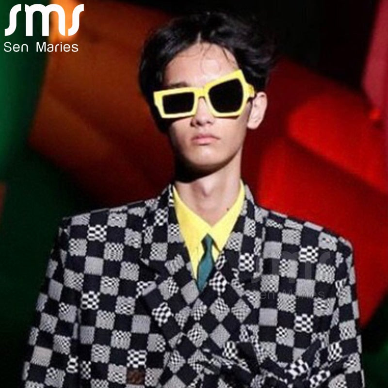 Men Punk Sunglasses Luxury Brand Designer Steampunk Geometry Sun Glasses Women UV400 Driving Shades Unique Personality Eyewear
