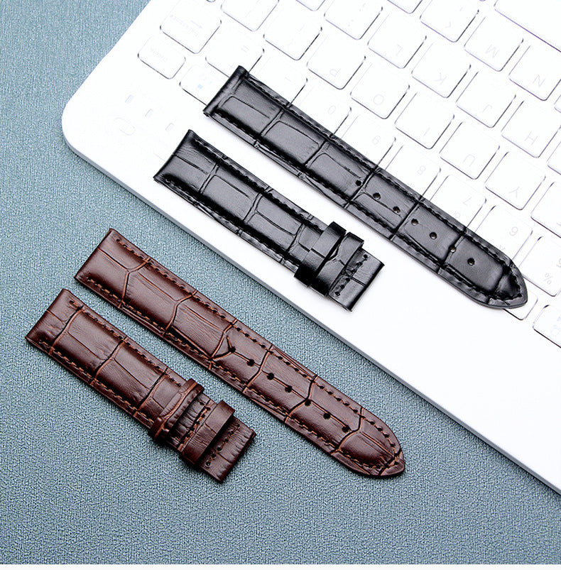 Substitute Tianzhao leather strap T41 1853 Liloc t035 first layer calfskin leather watch strap