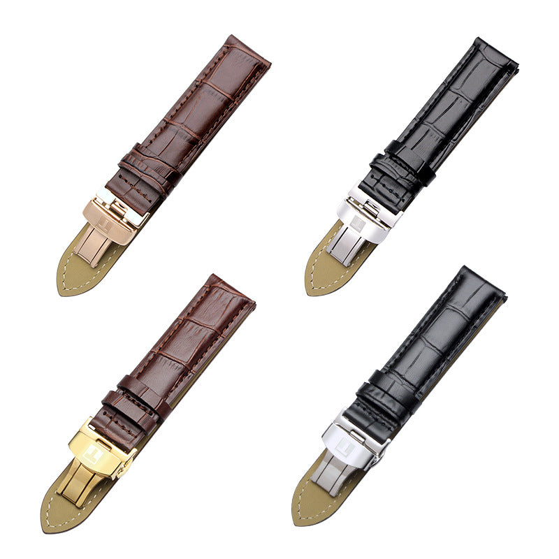 Substitute Tianzhao leather strap T41 1853 Liloc t035 first layer calfskin leather watch strap