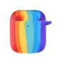 Suitable for Airpods1/2 Apple 3rd generation bluetooth earphone sleeve rainbow silicone sleeve Siamese earphone sleeve mountaineering buckle