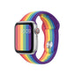 Suitable for Apple apple watch345 sports non-slip watch silicone strap fashion rainbow iWatch strap