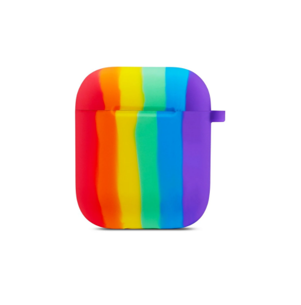 Suitable for Airpods1/2 Apple 3rd generation bluetooth earphone sleeve rainbow silicone sleeve Siamese earphone sleeve mountaineering buckle