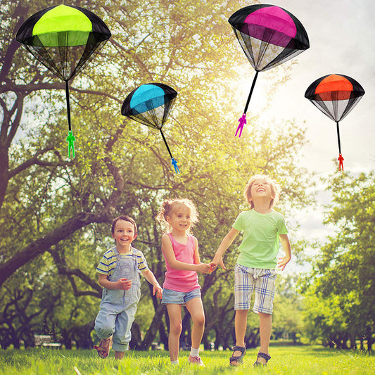 Spot children's hand throwing parachute toys Soldier parachute square outdoor sports kindergarten activity stall