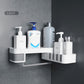 Corner Bathroom Organizer Shelf Shampoo Cosmetic Storage Rack Wall Mounted Kitchen Shelf Household Items Bathroom Accessories