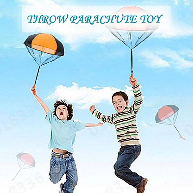 Spot children's hand throwing parachute toys Soldier parachute square outdoor sports kindergarten activity stall