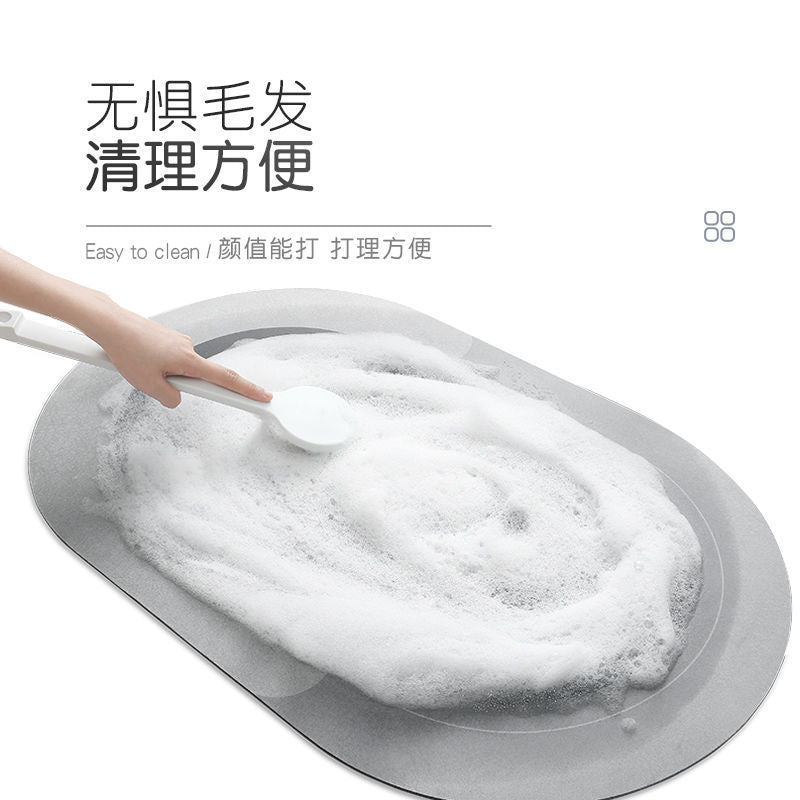 Diatom mud absorbent pad non-slip soft cushion bathroom floor mat entrance door washstand foot pad bathroom quick-drying door mat