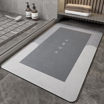 Diatom mud absorbent pad non-slip soft cushion bathroom floor mat entrance door washstand foot pad bathroom quick-drying door mat from inkedbutterfly