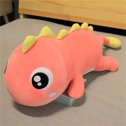 Cute dinosaur plush toy big doll bed sleeping with legs super soft girl pillow doll rag doll strip