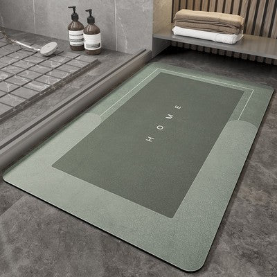 Diatom mud absorbent pad non-slip soft cushion bathroom floor mat entrance door washstand foot pad bathroom quick-drying door mat from inkedbutterfly