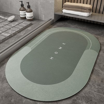 Diatom mud absorbent pad non-slip soft cushion bathroom floor mat entrance door washstand foot pad bathroom quick-drying door mat