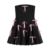 Women's Black Tube Top Dress French Bow Sleeveless Casual Vintage Fashion High Waist Sexy Ruffle Short Skirt Ladies Summer