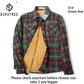Velvet Thick Warm Women&#39;s Plaid Shirt Female Long Sleeve Tops M-5XL Winter Fleece Casual Check Blouse Autumn Clothes T77710A from inkedbutterfly