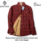 Velvet Thick Warm Women&#39;s Plaid Shirt Female Long Sleeve Tops M-5XL Winter Fleece Casual Check Blouse Autumn Clothes T77710A from inkedbutterfly