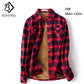 Velvet Thick Warm Women&#39;s Plaid Shirt Female Long Sleeve Tops M-5XL Winter Fleece Casual Check Blouse Autumn Clothes T77710A from inkedbutterfly