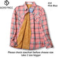 Velvet Thick Warm Women&#39;s Plaid Shirt Female Long Sleeve Tops M-5XL Winter Fleece Casual Check Blouse Autumn Clothes T77710A
