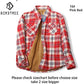 Velvet Thick Warm Women&#39;s Plaid Shirt Female Long Sleeve Tops M-5XL Winter Fleece Casual Check Blouse Autumn Clothes T77710A