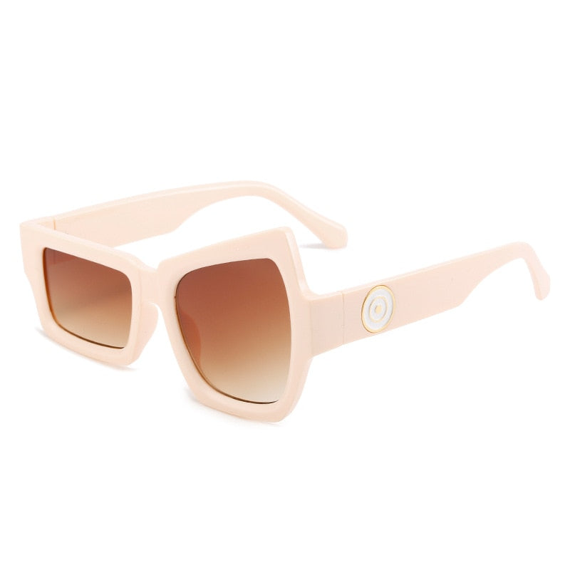 Men Punk Sunglasses Luxury Brand Designer Steampunk Geometry Sun Glasses Women UV400 Driving Shades Unique Personality Eyewear