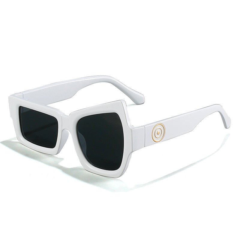 Men Punk Sunglasses Luxury Brand Designer Steampunk Geometry Sun Glasses Women UV400 Driving Shades Unique Personality Eyewear