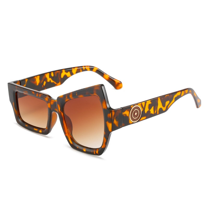Men Punk Sunglasses Luxury Brand Designer Steampunk Geometry Sun Glasses Women UV400 Driving Shades Unique Personality Eyewear
