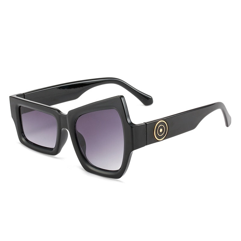 Men Punk Sunglasses Luxury Brand Designer Steampunk Geometry Sun Glasses Women UV400 Driving Shades Unique Personality Eyewear